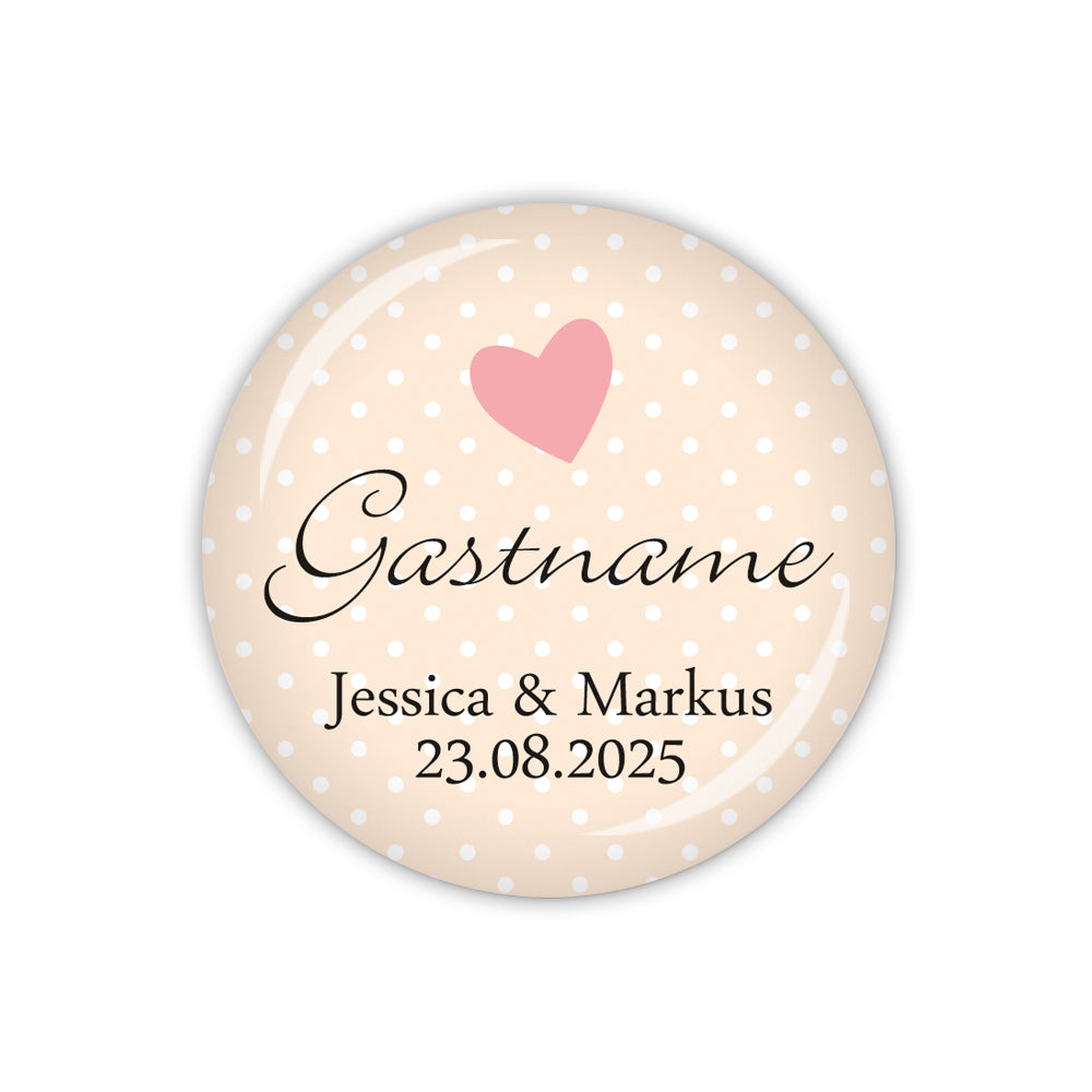 Button I DO Gastname mit Namen & Datum