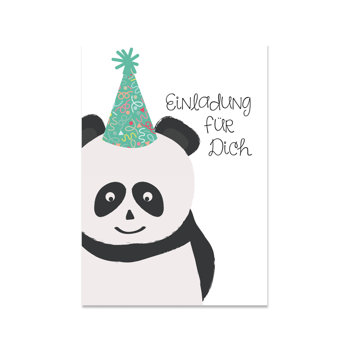 Einladungskarte PANDA PARTY