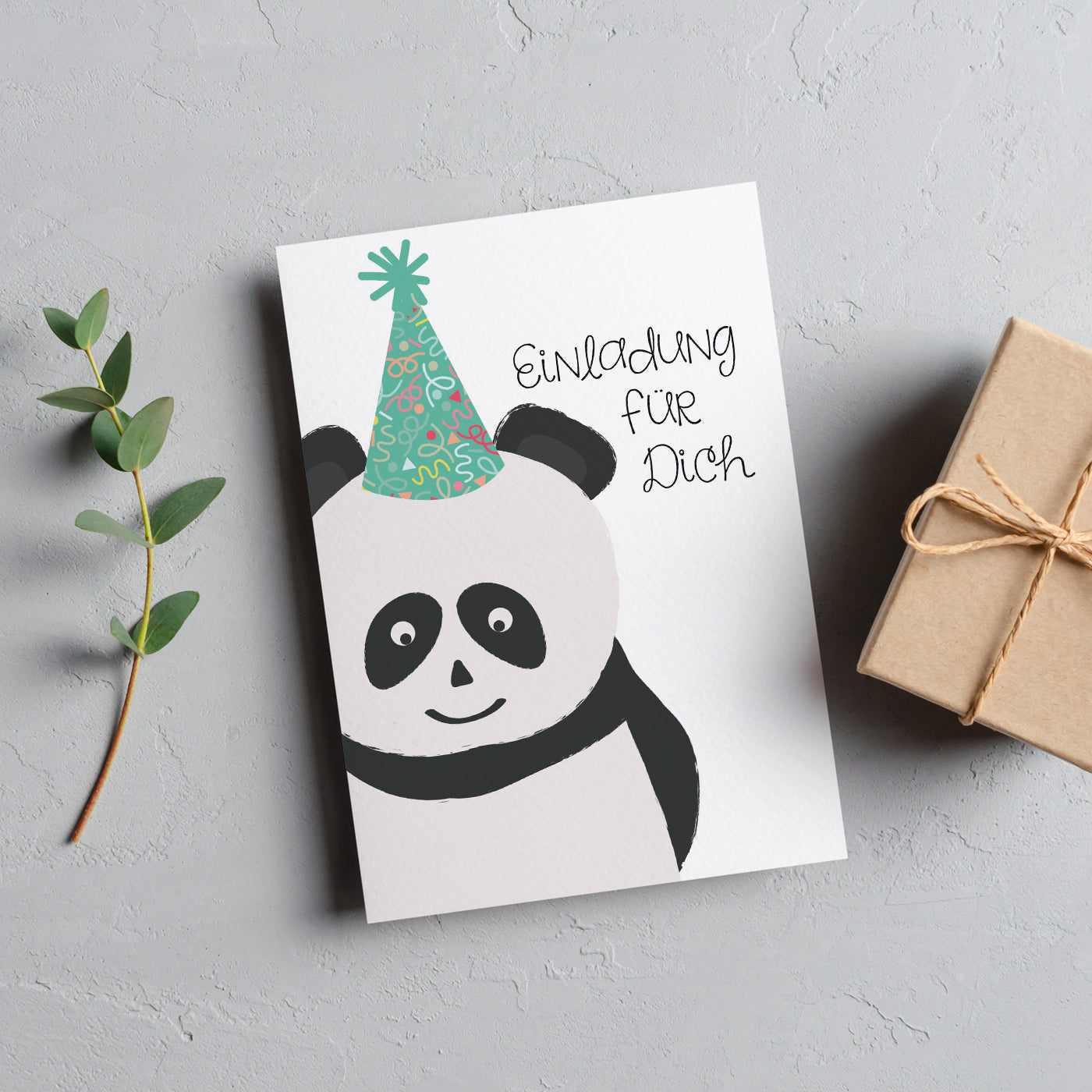 Einladungskarte PANDA PARTY