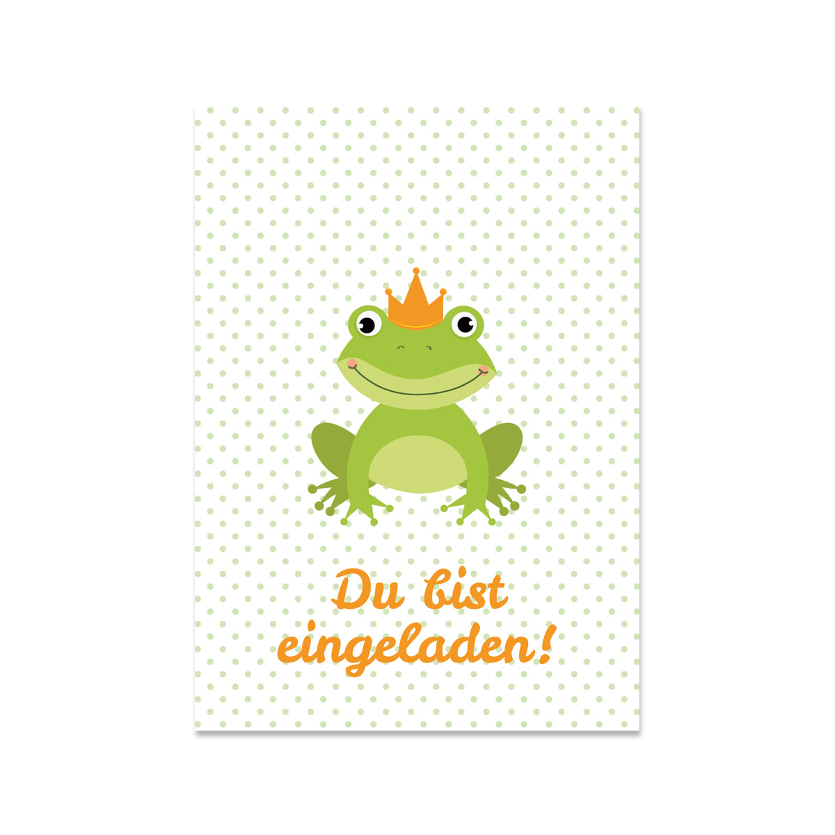 Einladungskarte FROG PARTY