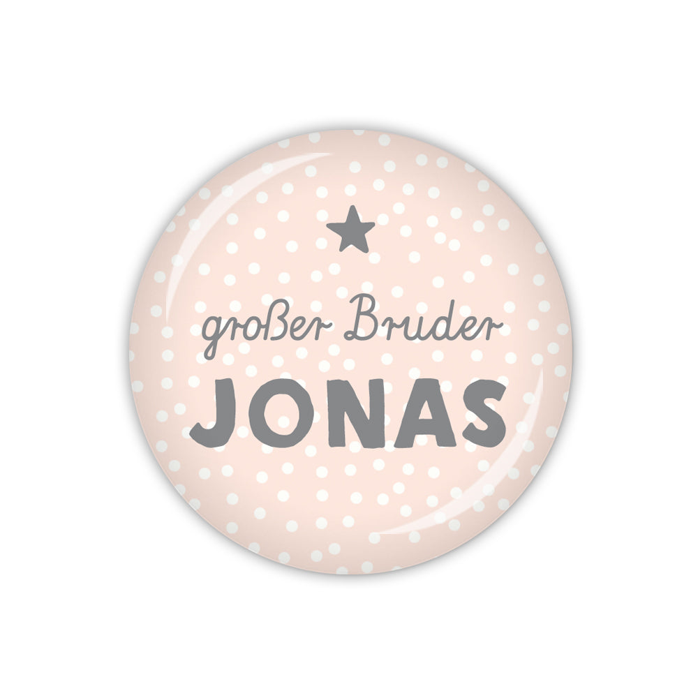 Button STROLCHE großer Bruder & Wunschname
