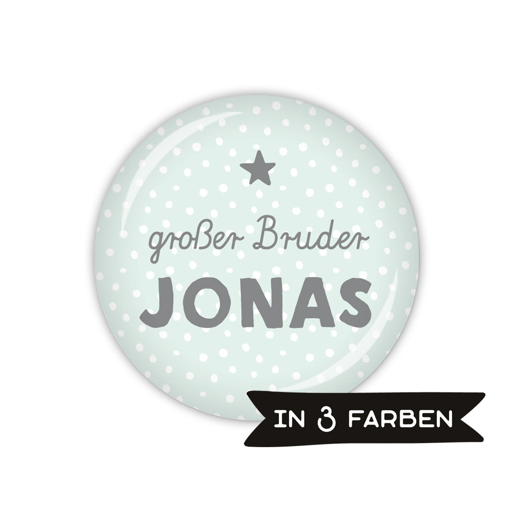 Button STROLCHE großer Bruder & Wunschname