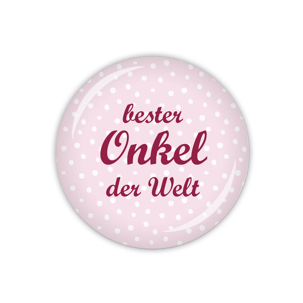Button DOTS & STRIPES bester Onkel der Welt