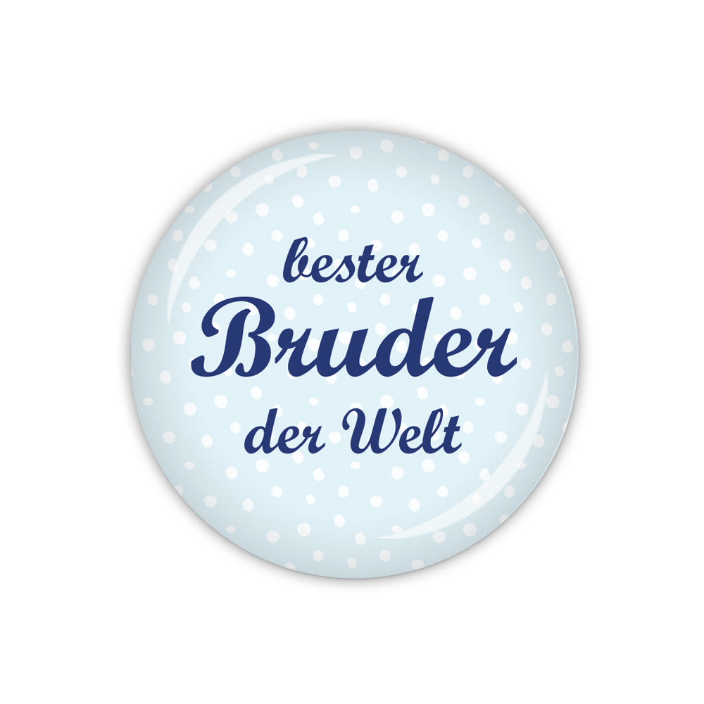 Button DOTS & STRIPES bester Bruder der Welt