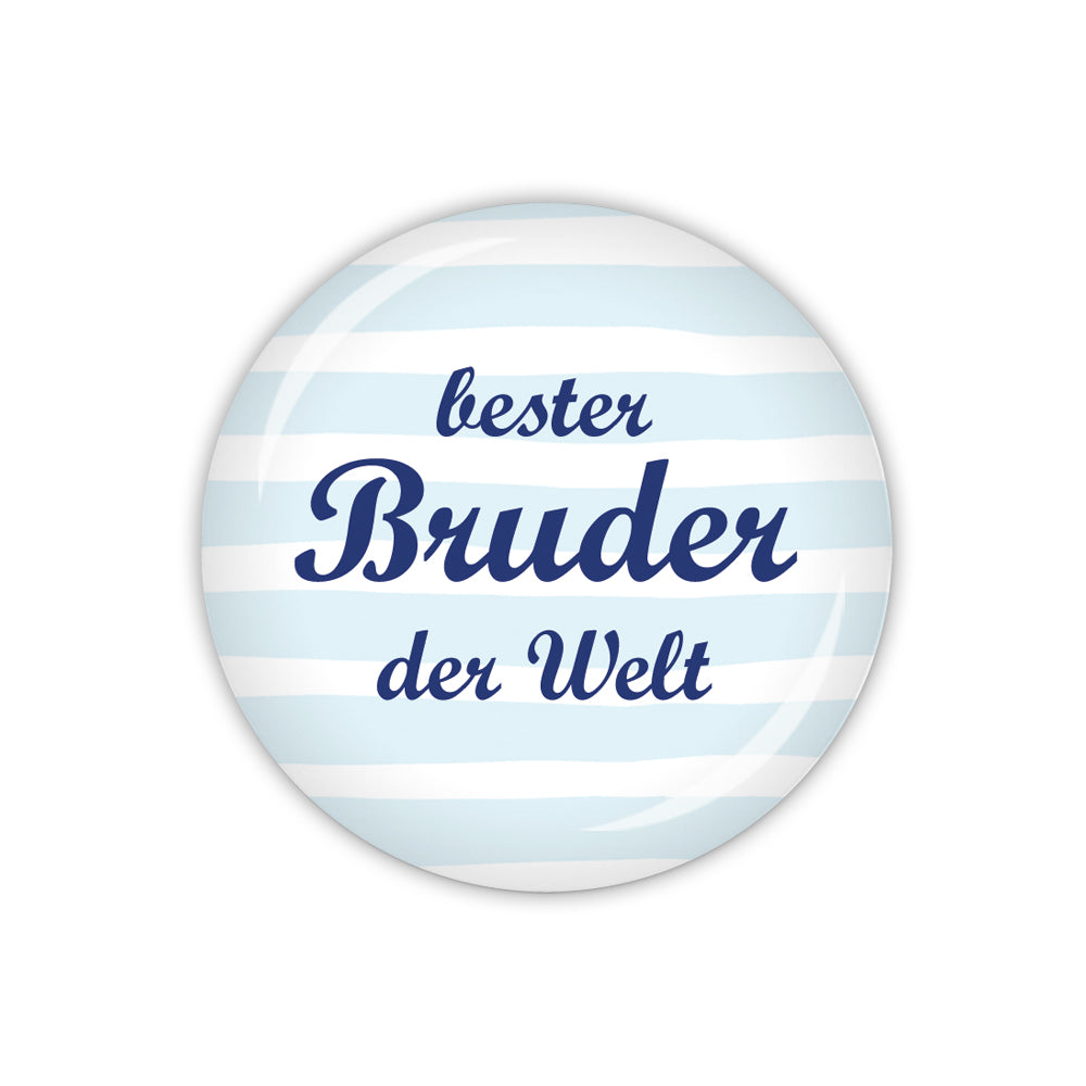 Button DOTS & STRIPES bester Bruder der Welt