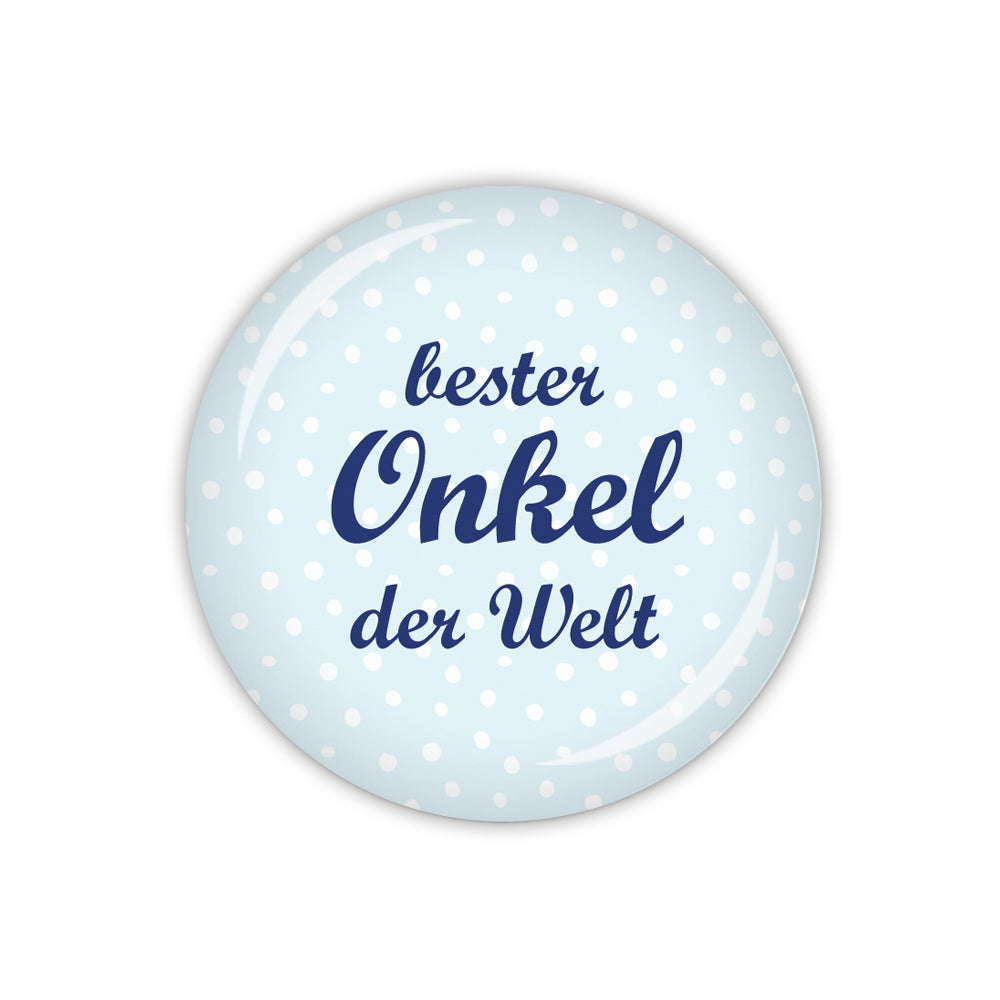 Button DOTS & STRIPES bester Onkel der Welt