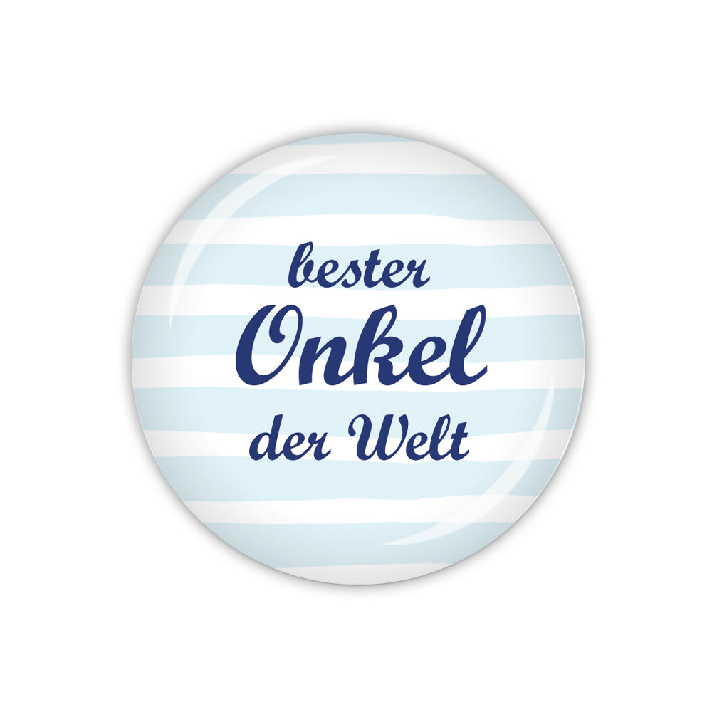 Button DOTS & STRIPES bester Onkel der Welt