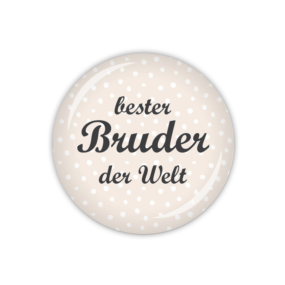 Button DOTS & STRIPES bester Bruder der Welt