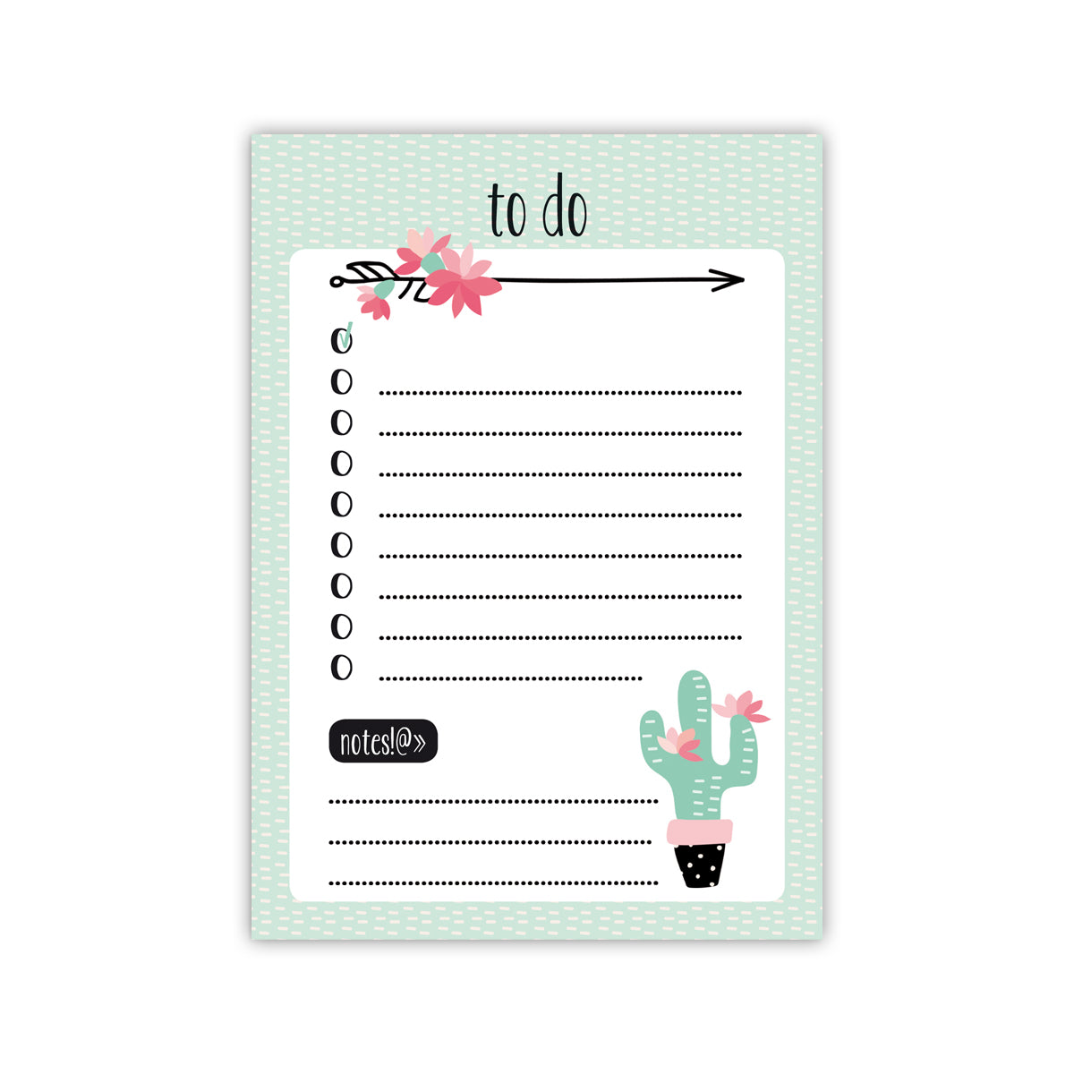 Notizblock MY LOVELY CACTUS to do
