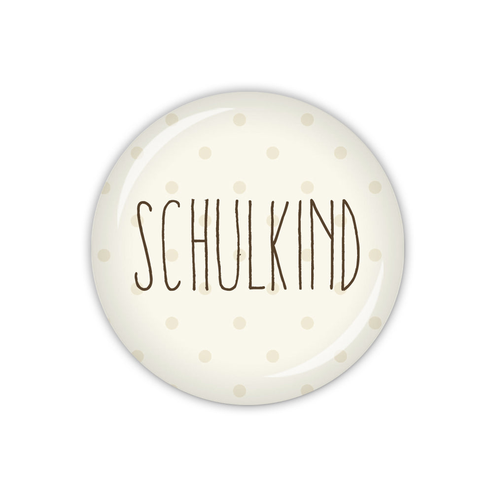 Button FOXY DOTS Schulkind