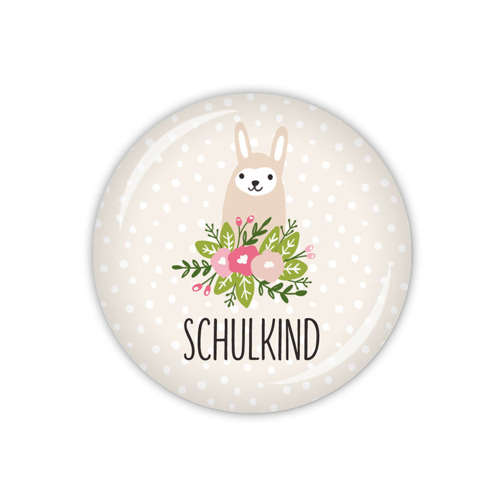 Button LITTLE LLAMA Lama & Schulkind
