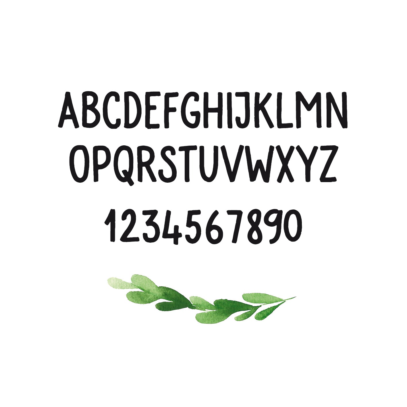 Button GREENERY Taufe mit Name & Datum