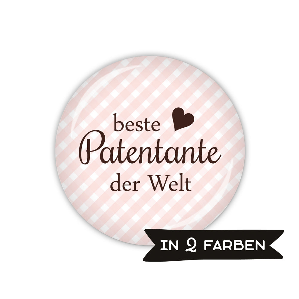 Button VICHY beste Patentante der Welt