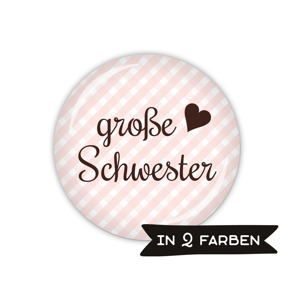 Button VICHY große Schwester