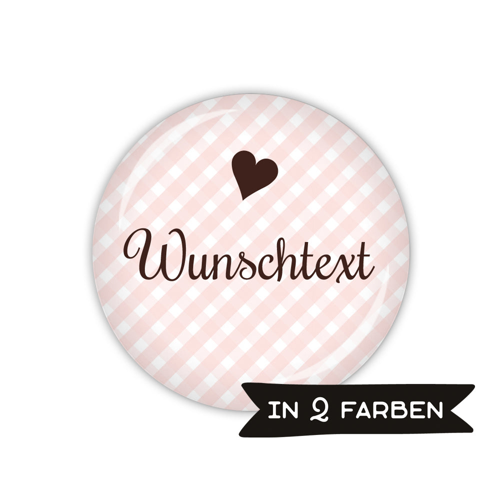 Button VICHY mit Wunschtext