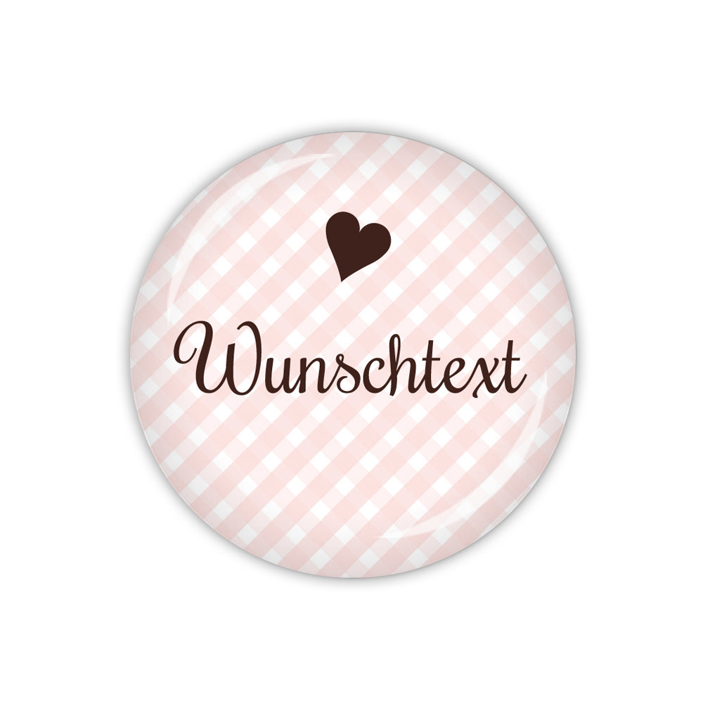 Button VICHY mit Wunschtext