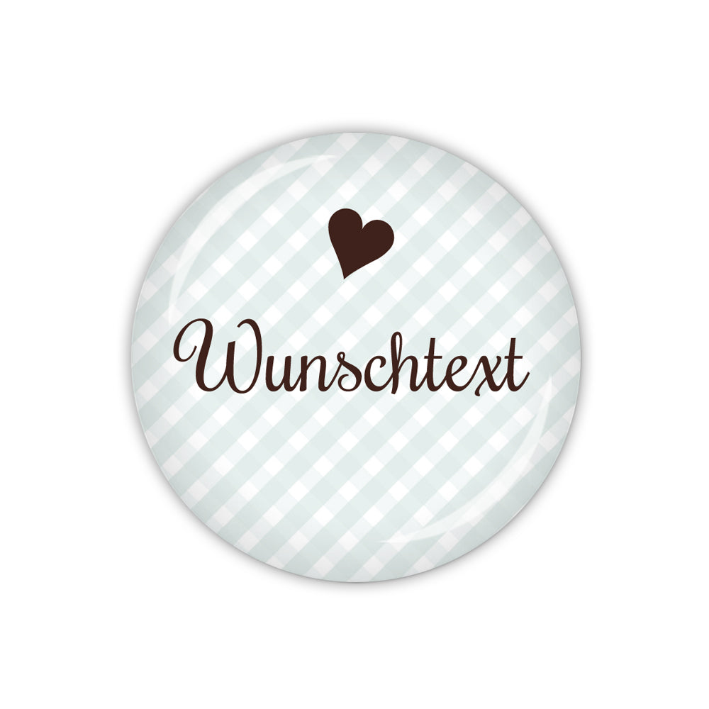 Button VICHY mit Wunschtext