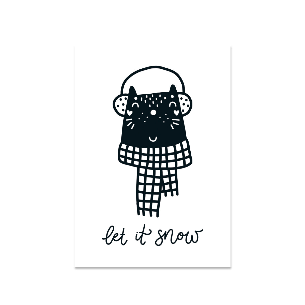 10 Minikarten NORDIC WINTER let it snow