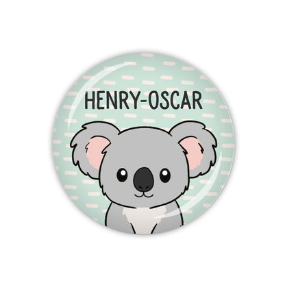 Button KOALA mit Wunschname
