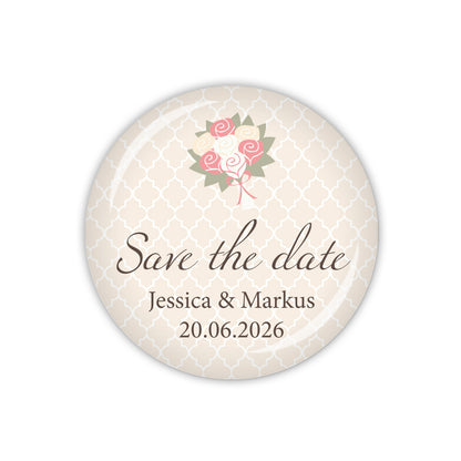 Button DARLING Save the date