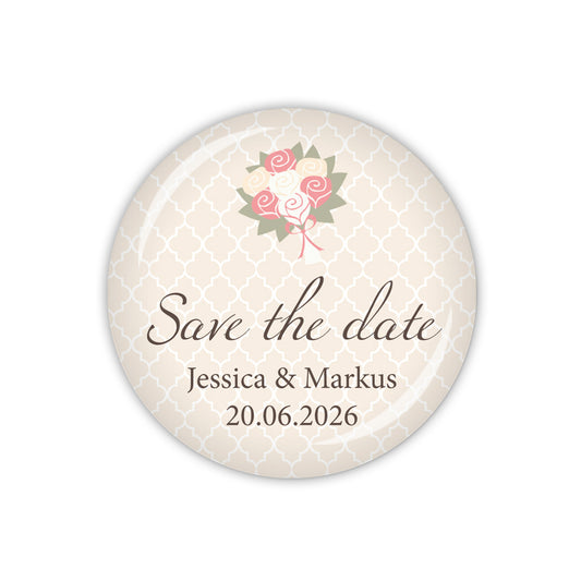 Button DARLING Save the date