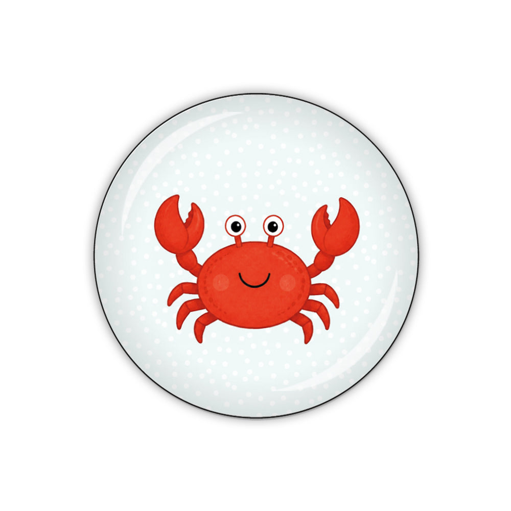 Button KRABBE hellblau