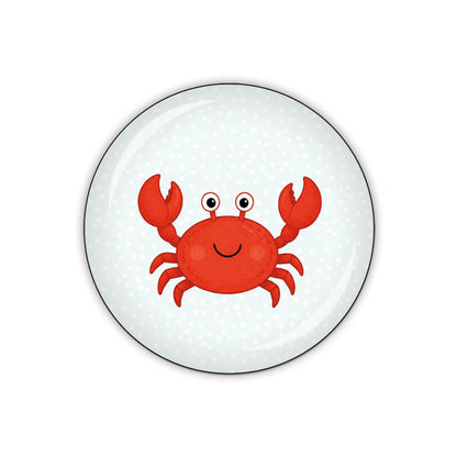 Button KRABBE hellblau