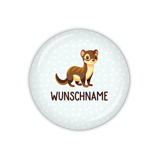 Button WIESEL & Wunschname